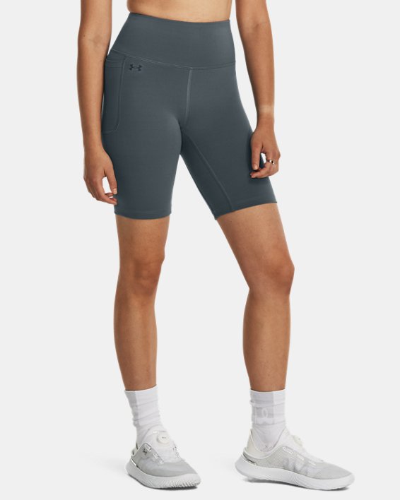 Women's UA Motion Bike Shorts in Gray image number 0